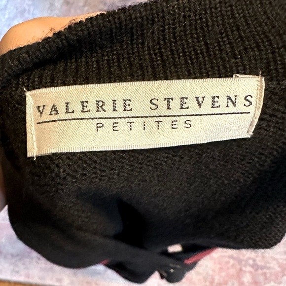 Vintage Valerie Stevens 100% Merino Wool Cardigan M | Argyle Geometric Sweater - Picture 8 of 8